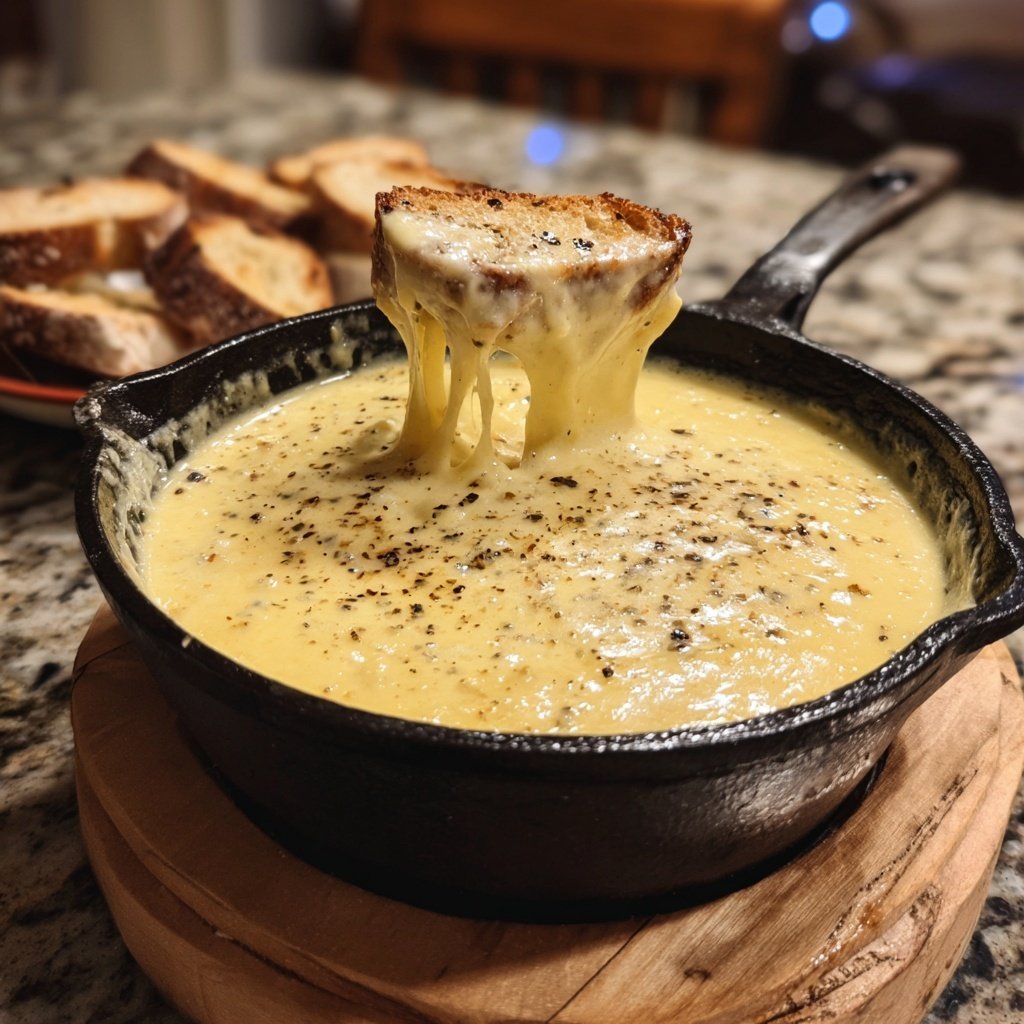 Fondue with Smoked Gouda Blend