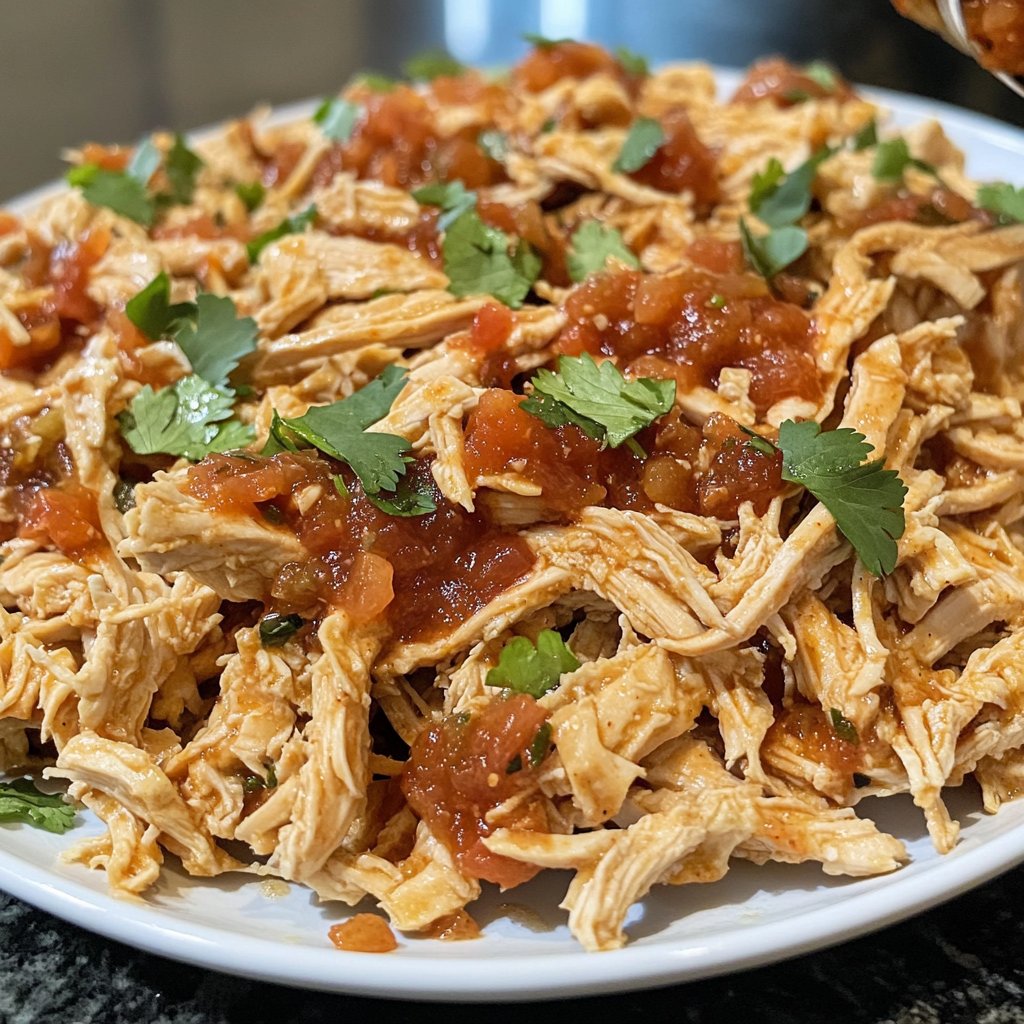 Easy Slow Cooker Chicken Taco Filling
