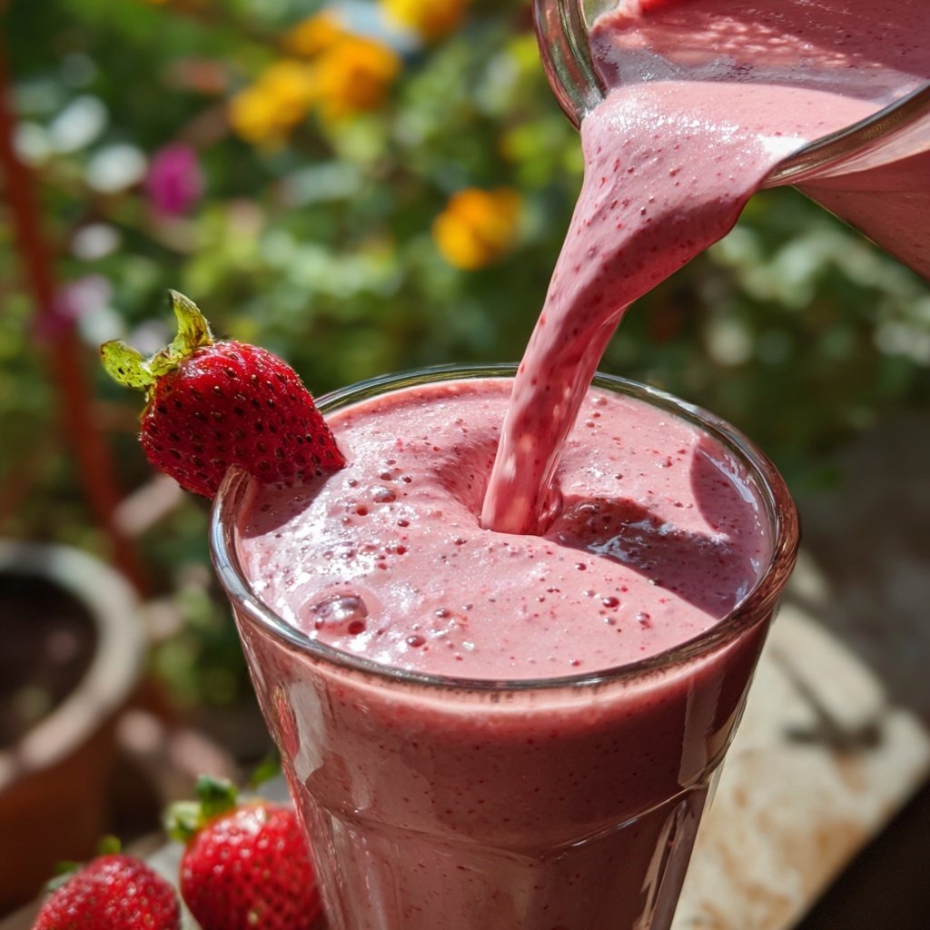 Strawberry Banana Protein Smoothie