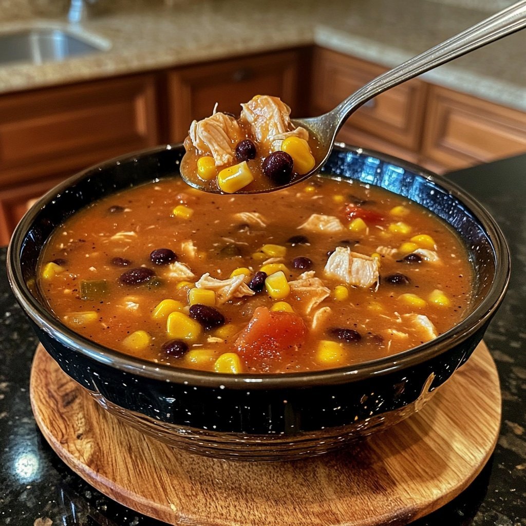 Family-Favorite Crockpot Chicken Taco Soup