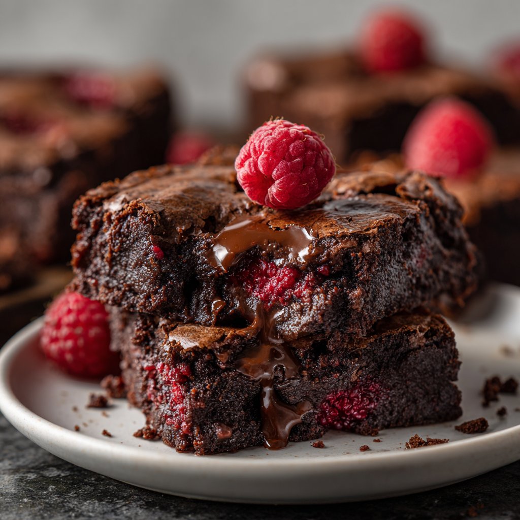 Chocolate Raspberry Brownies