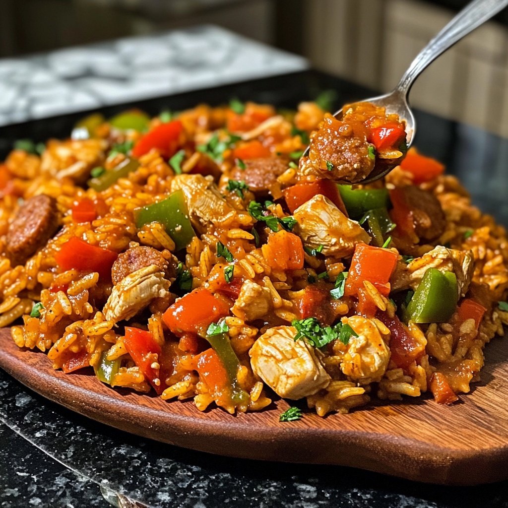 Simple Slow Cooker Chicken Jambalaya