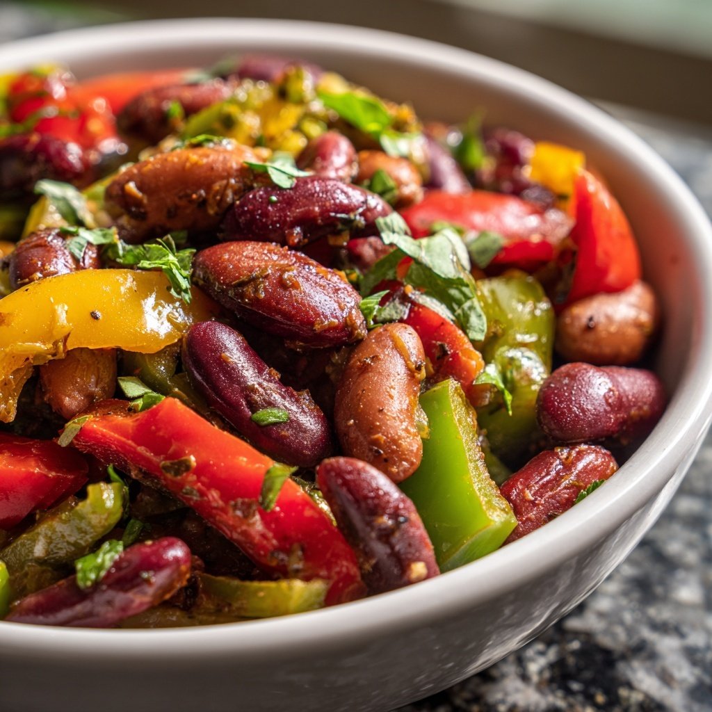 Healthy Crockpot Italian Bean Medley