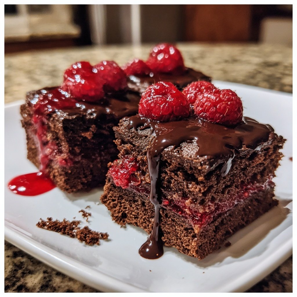 Chocolate Raspberry Sheet Cake