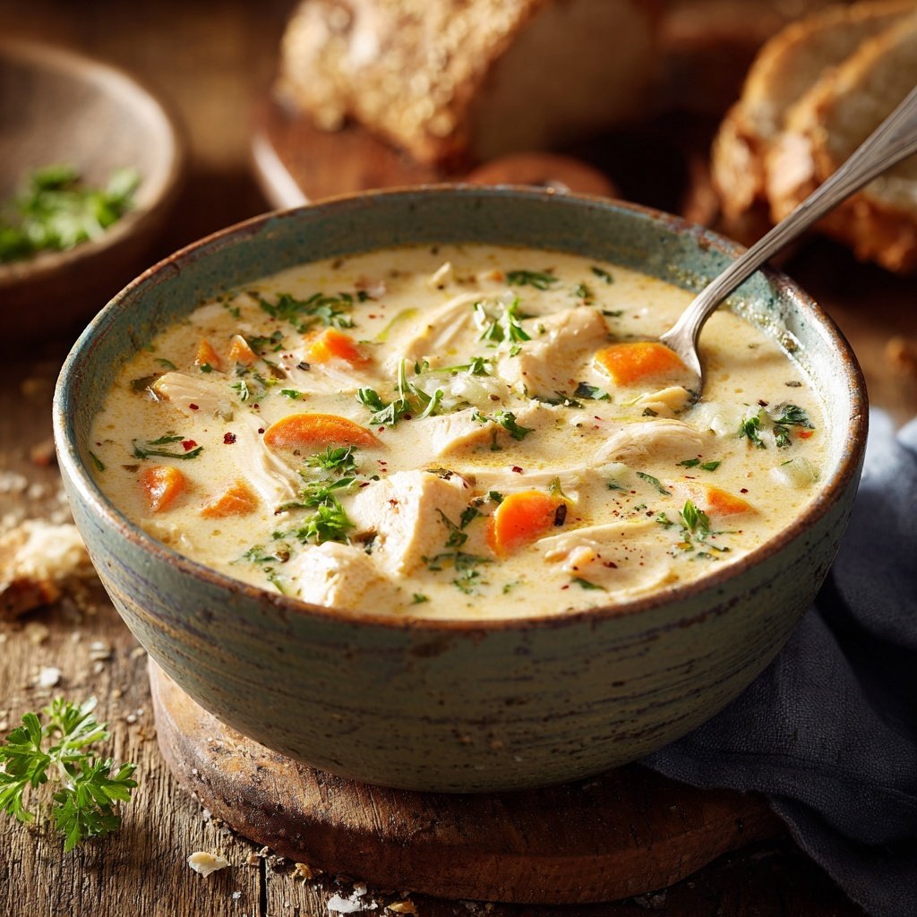 Creamy Chicken And Vegetable Soup