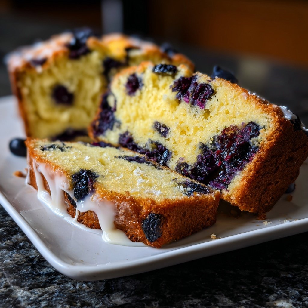 Baking & Desserts Lemon Blueberry Loaf Cake