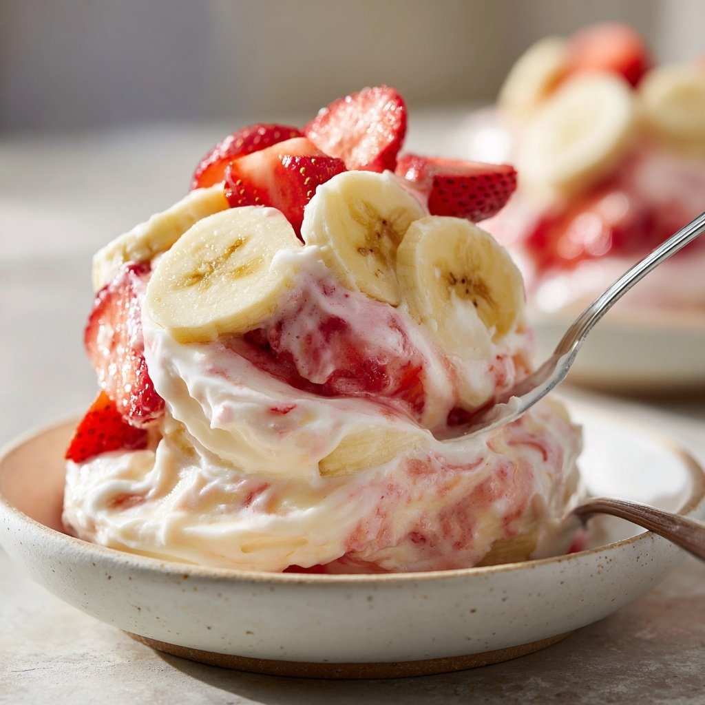 Strawberry Banana Yogurt Breakfast Bowl