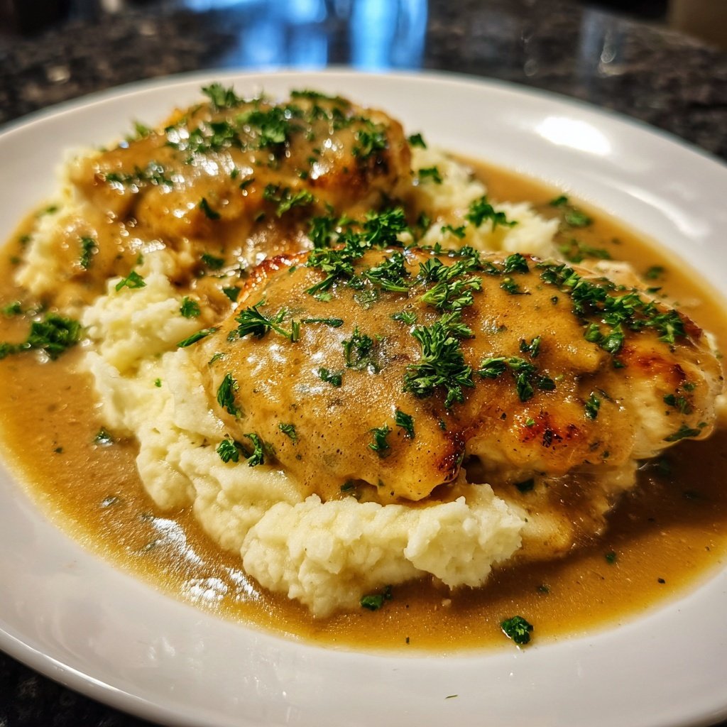 Comfort Food Creamy Chicken and Mashed Potatoes