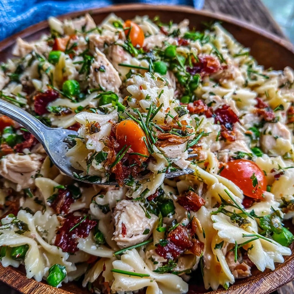 Easy Lunch Turkey Pasta Salad
