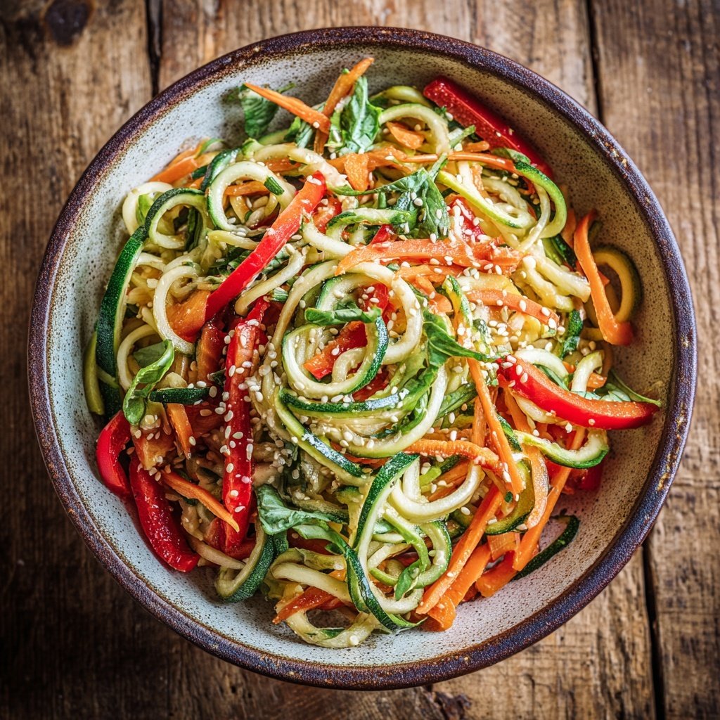 Healthy Dinner Zucchini Noodle Bowl