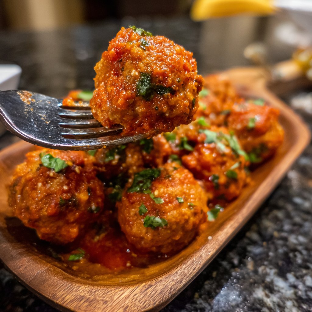 Set-It-and-Forget-It Slow Cooker Chicken Meatballs